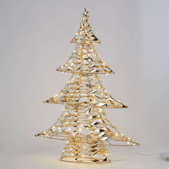 GOLDEN TREE - χριστουγεννιάτικο δέντρο με Led, 60cm