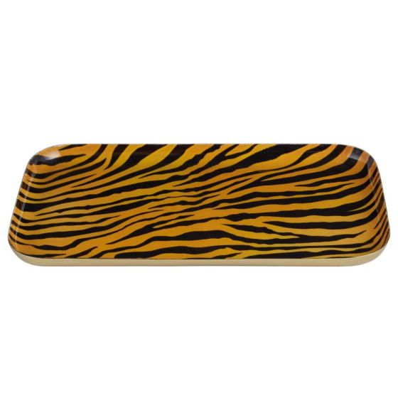 MONTEVERDE - δίσκος διακοσμητικός με animal print 'tiger'