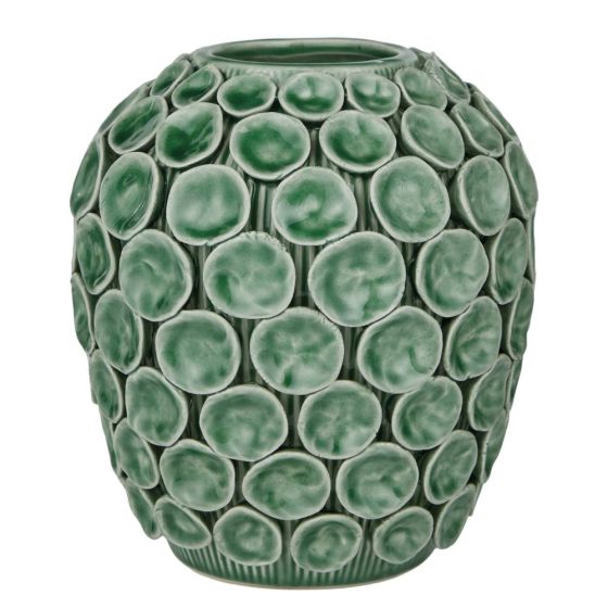 ENCHANTED FOREST - βάζο από δολομίτη 18cm, πράσινο