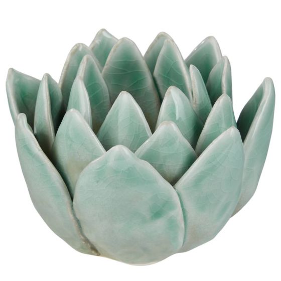 BLOSSOM - κηροπήγιο για ρεσό κεραμικό, τιρκουάζ