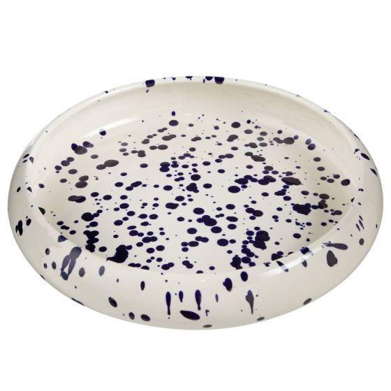 BOOGY SPLASH - πιάτο κεραμικό ζυμαρικών, μπλε σκούρο