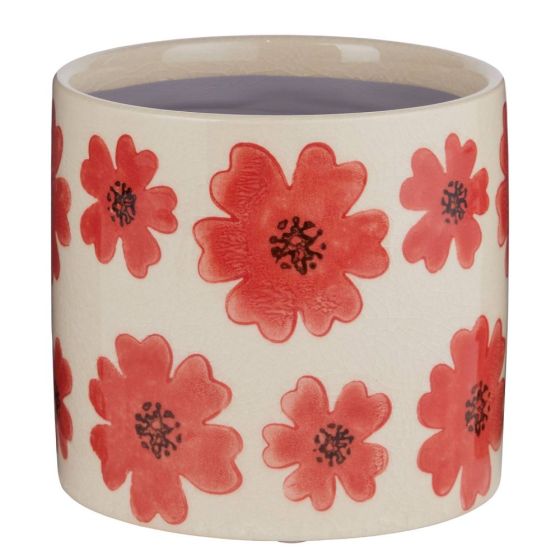 HEARTS & FLOWERS - κασπό Δ14cm με μοτίβο λουλούδια