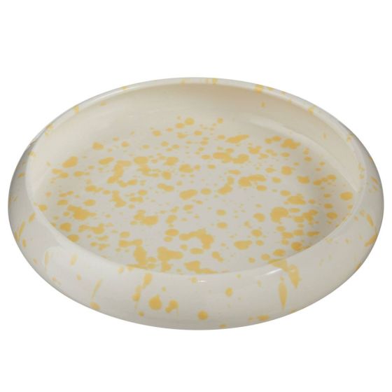 BOOGY SPLASH - πιάτο κεραμικό ζυμαρικών, κίτρινο