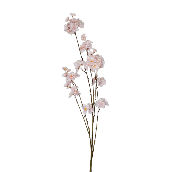 FLORISTA - κλαδί με άνθη κερασιάς 116cm, ροζ