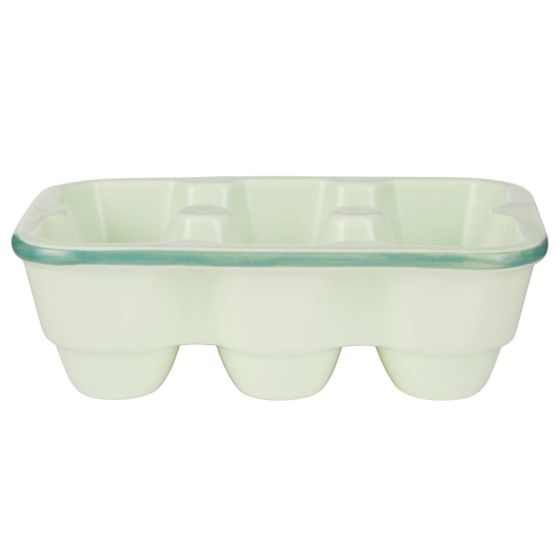 EGGS ON - αυγοθήκη κεραμική, πράσινη