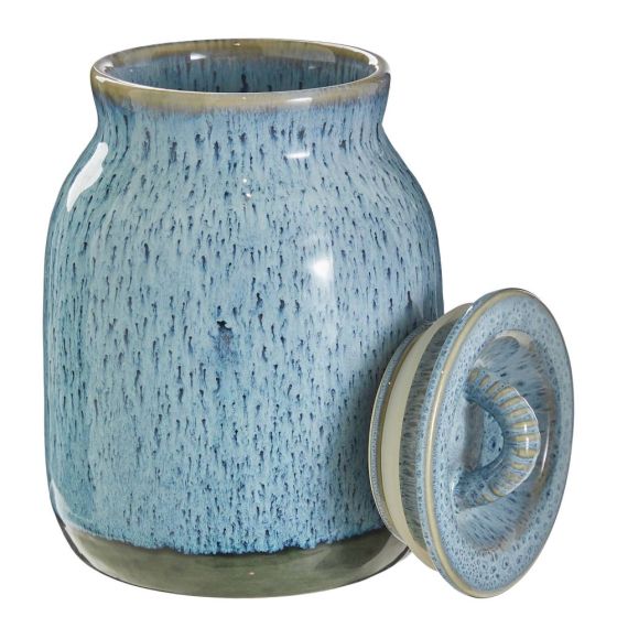 PORTIMAO - δοχείο αποθήκευσης κεραμικό με καπάκι, μπλε