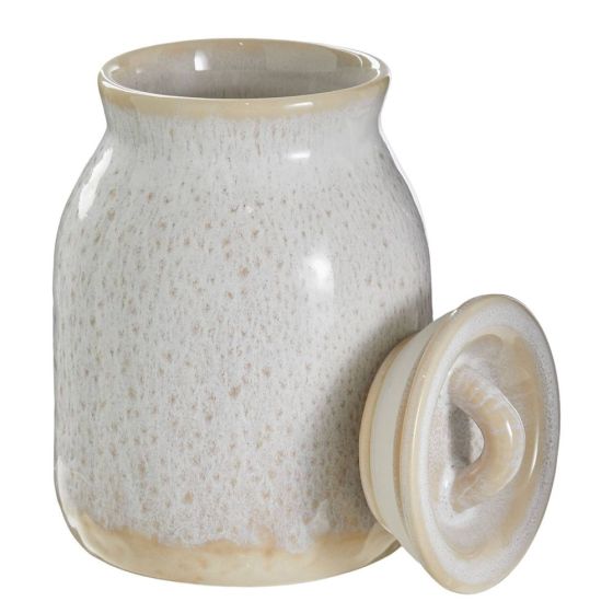 PORTIMAO - δοχείο αποθήκευσης μικρό, κεραμικό με καπάκι, μπεζ