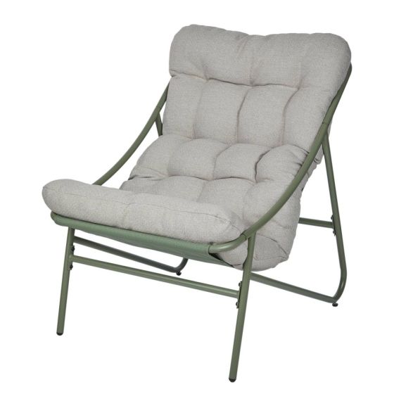 COZY TOWN - πολυθρόνα με μαξιλάρι, λαδί