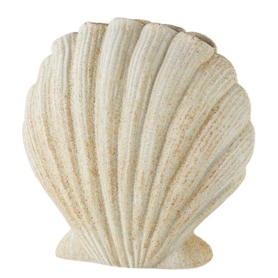 CORAL COAST - βάζο κεραμικό σε σχήμα κοχύλι, μπεζ