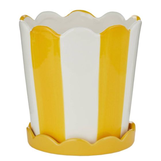 SUNDAE - κασπό με πιατάκι Δ16cm, κίτρινο