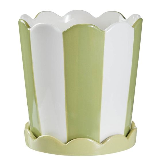 SUNDAE - κασπό κεραμικό 16cm, πράσινο