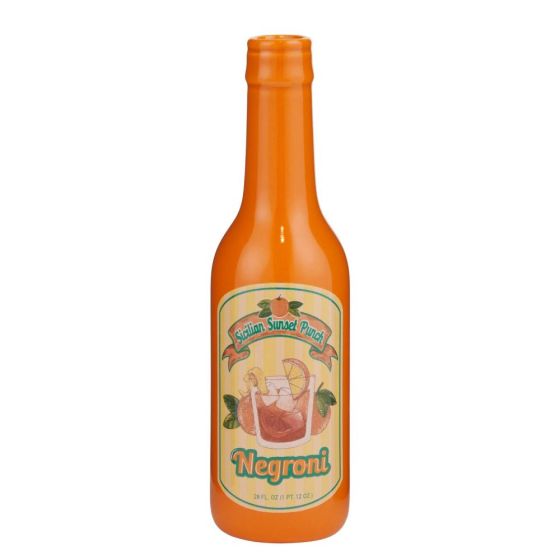 BEVERAGE - βάζο - μπουκάλι κεραμικό 'negroni', πορτοκαλί