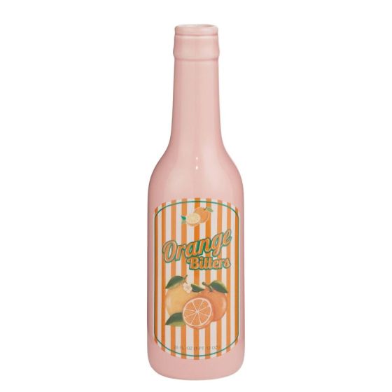 BEVERAGE - βάζο - μπουκάλι κεραμικό 'Orange Bitters', ροζ