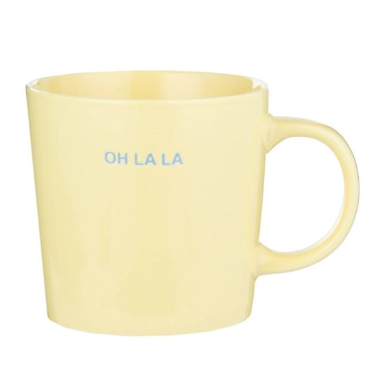 GOOD VIBES - κούπα από πορσελάνη "oh la la" 400ml