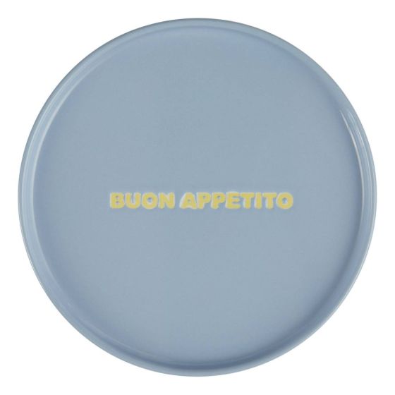 GOOD VIBES - πιάτο από πορσελάνη "buon appetito" 15cm