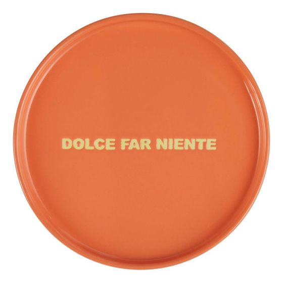 GOOD VIBES - πιάτο από πορσελάνη "dolce far niente" 15cm