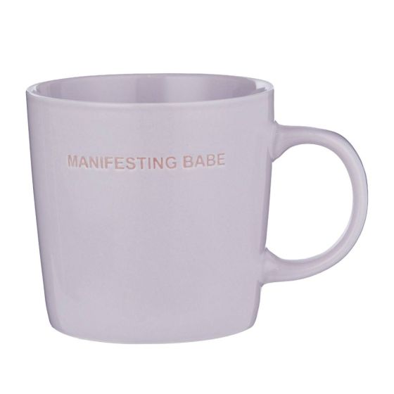 GOOD VIBES - κούπα από πορσελάνη "manifesting babe" 400ml