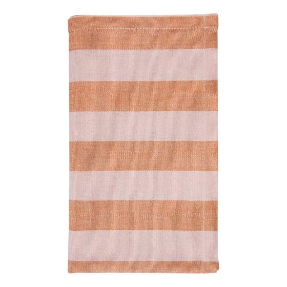 SPRING VIBES - πετσέτα κουζίνας 50x66 cm, πορτοκαλί ριγέ