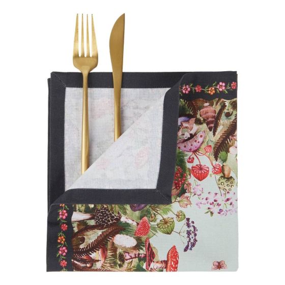 FUNGHI & FLOWERS - πετσέτα 42x42 cm