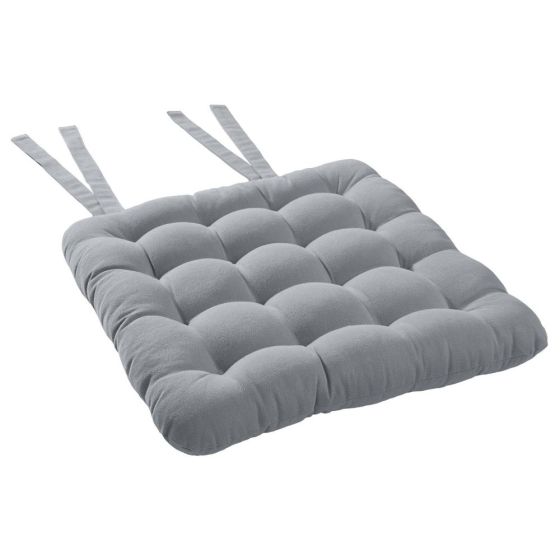 SOLID - μαξιλάρι καρέκλας 35x37cm, γκρι