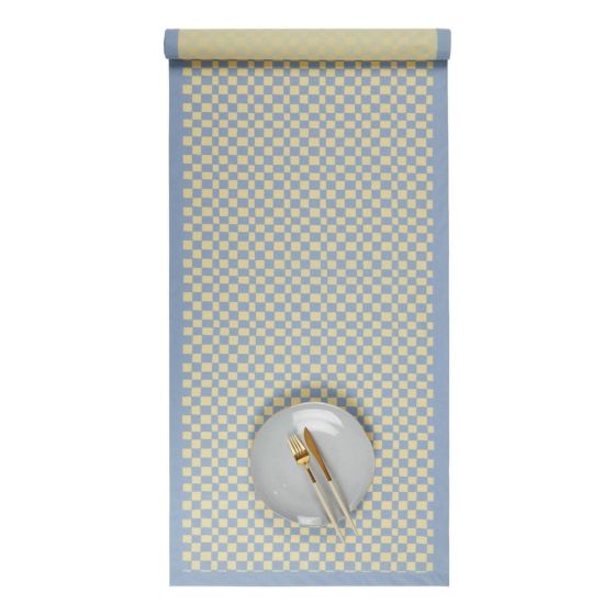 CHECKER STYLE - runner καρό βαμβακερό 50x160cm