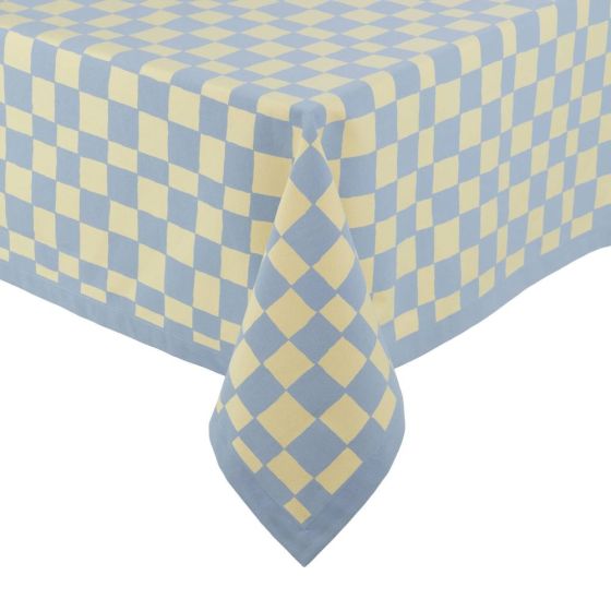 CHECKER STYLE - τραπεζομάντηλο καρό βαμβακερό 300x160cm