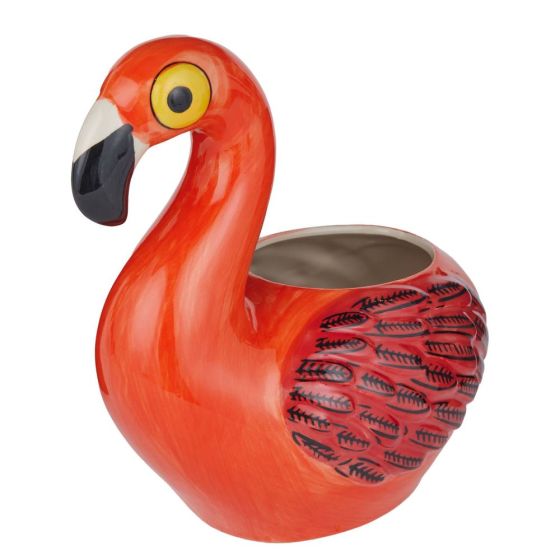 FLAMINGO - κασπό κεραμικό 27cm, πορτοκαλί