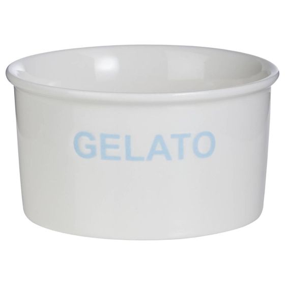 GELATO - μπολ παγωτού από πορσελάνη "Gelato", λευκό γαλάζιο