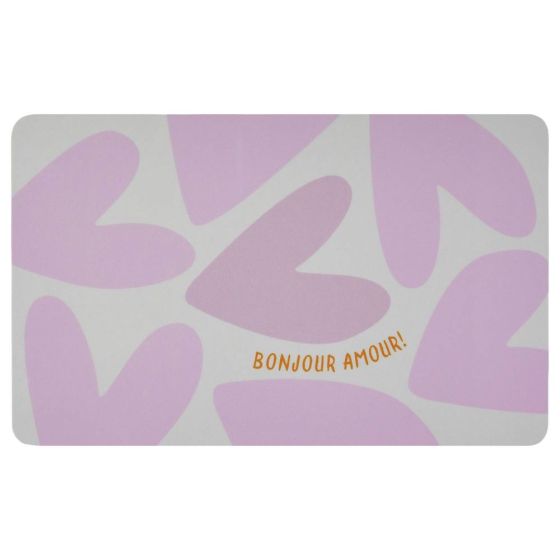 BREAD N' BUTTER - δίσκος πρωινού με καρδιές, ροζ