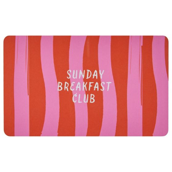 BREAD N' BUTTER - δίσκος πρωινού με ρίγες, κόκκινο μωβ