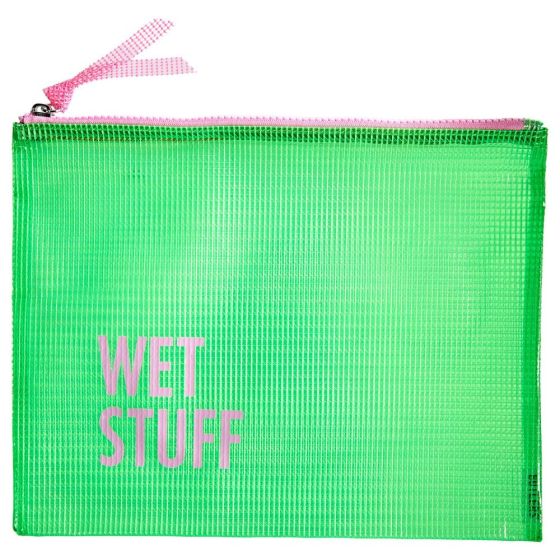 WET STUFF - τσαντάκι καλλυντικών, πράσινο