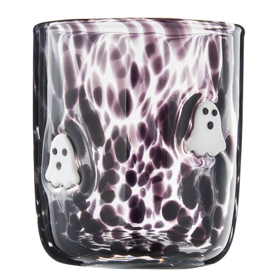 HALLOWEEN - ποτήρι γυάλινο "Ghosts", μαύρο