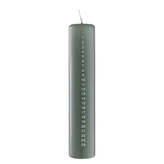 ADVENT - κερί χριστουγέννων αντίστροφης μέτρησης, πράσινο