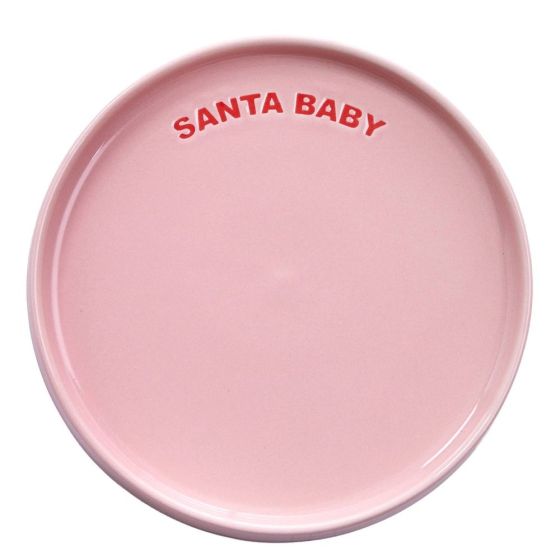 GOOD VIBES - πιάτο από πορσελάνη "Santa Baby", 15cm