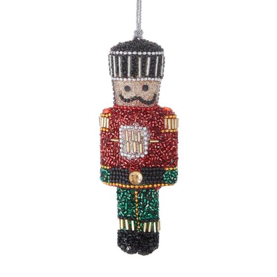 HANG ON - χριστουγεννιάτικο στολίδι με χάντρες "nutcracker"