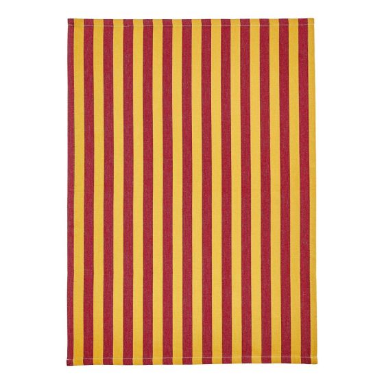 VEGAS STRIP - πετσέτα κουζίνας ριγέ 50x70, χρυσό κόκκινο