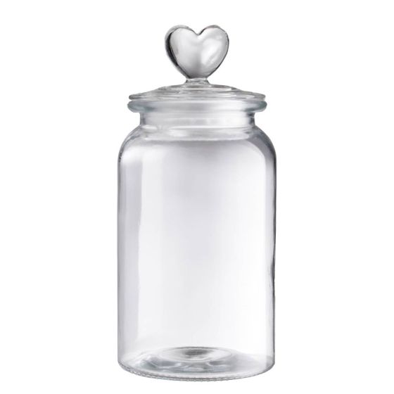 SWEET HEART - δοχείο αποθήκευσης γυάλινο "Heart" 1350ml