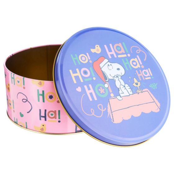 PEANUTS - κουτί μπισκότων μεταλλικό "HoHoHo", large