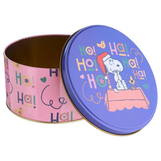 PEANUTS - κουτί μπισκότων μεταλλικό "HoHoHo", small