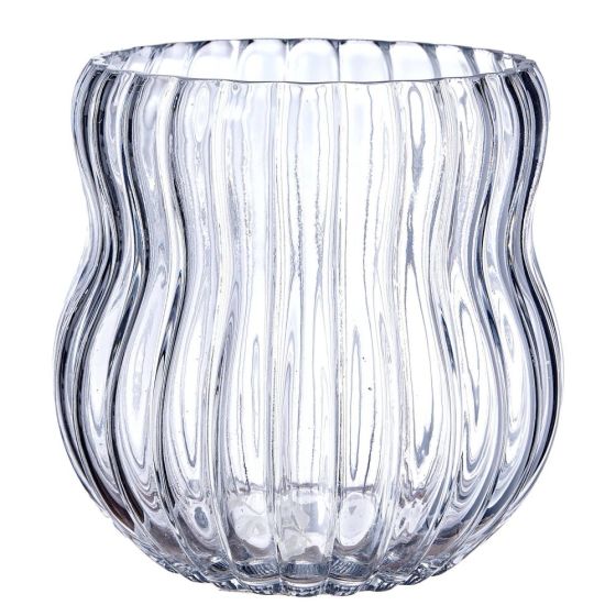 PEARL - κηροπήγιο γυάλινο 19cm