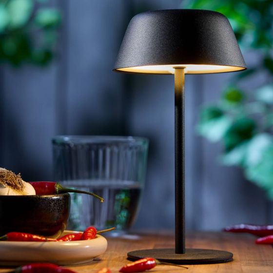 LIGHT UP - φωτιστικό επιτραπέζιο mini LED, μαύρο