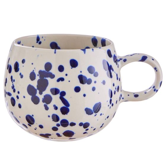 BOOGY SPLASH - κούπα κεραμική στρογγυλή 480 ml, μπλε σκούρο
