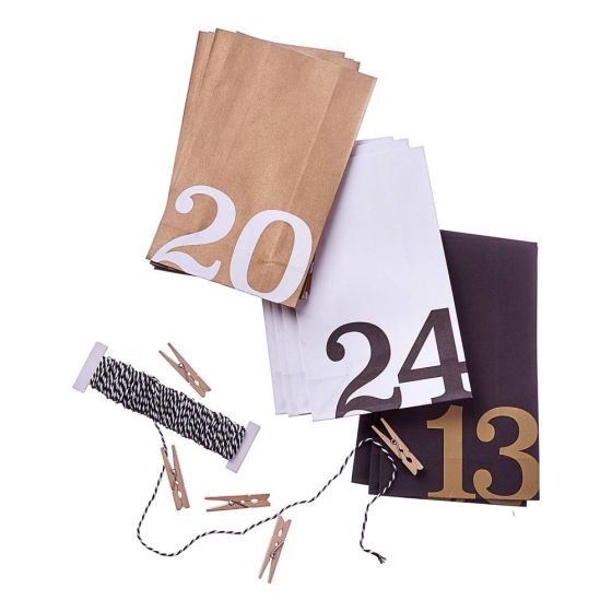 SURPRISE - ημερολόγιο advent XMAS σετ 4 τεμαχίων "numbers"