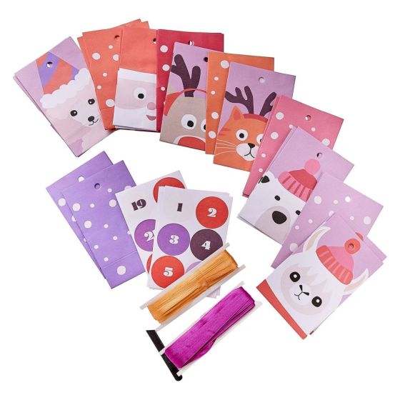 SURPRISE - ημερολόγιο advent XMAS σετ 2 τεμαχίων "animals"