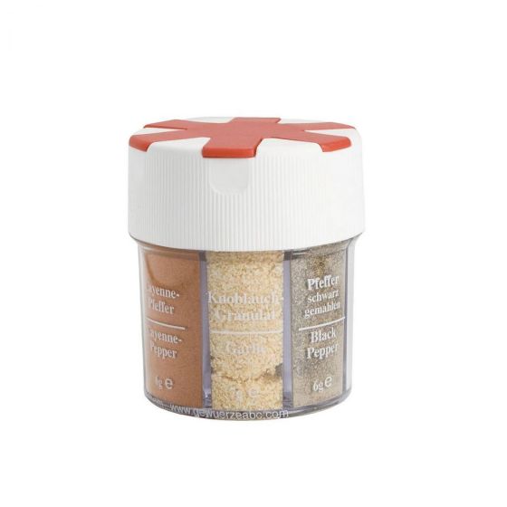 PEPPER - 69g  δοχείο μπαχαρικών, 6 μπαχαρικά