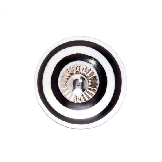 OPEN - πόμολο, μαύρες/λευκές λωρίδες