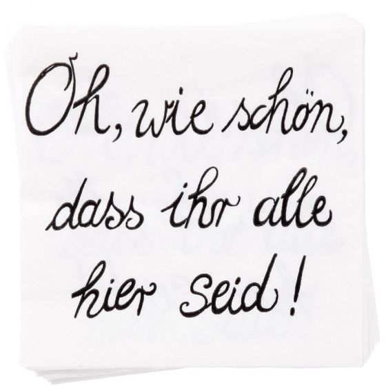 APRES - χαρτοπετσέτες "Oh wie schon"