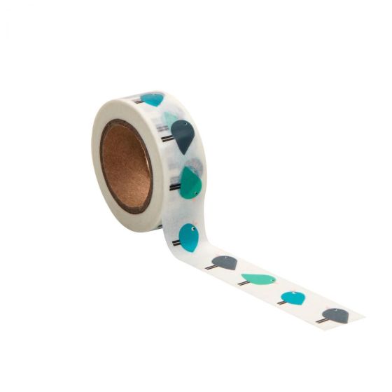 TAPE - χαρτοταινία με μοτίβο πουλιά 10m