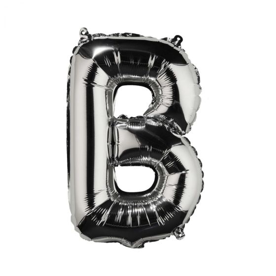 UPPER CLASS - μπαλόνι ασημί "B"