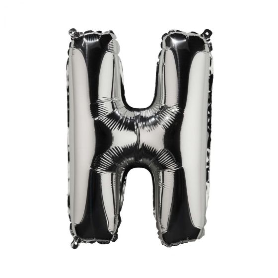 UPPER CLASS - μπαλόνι ασημί "H"